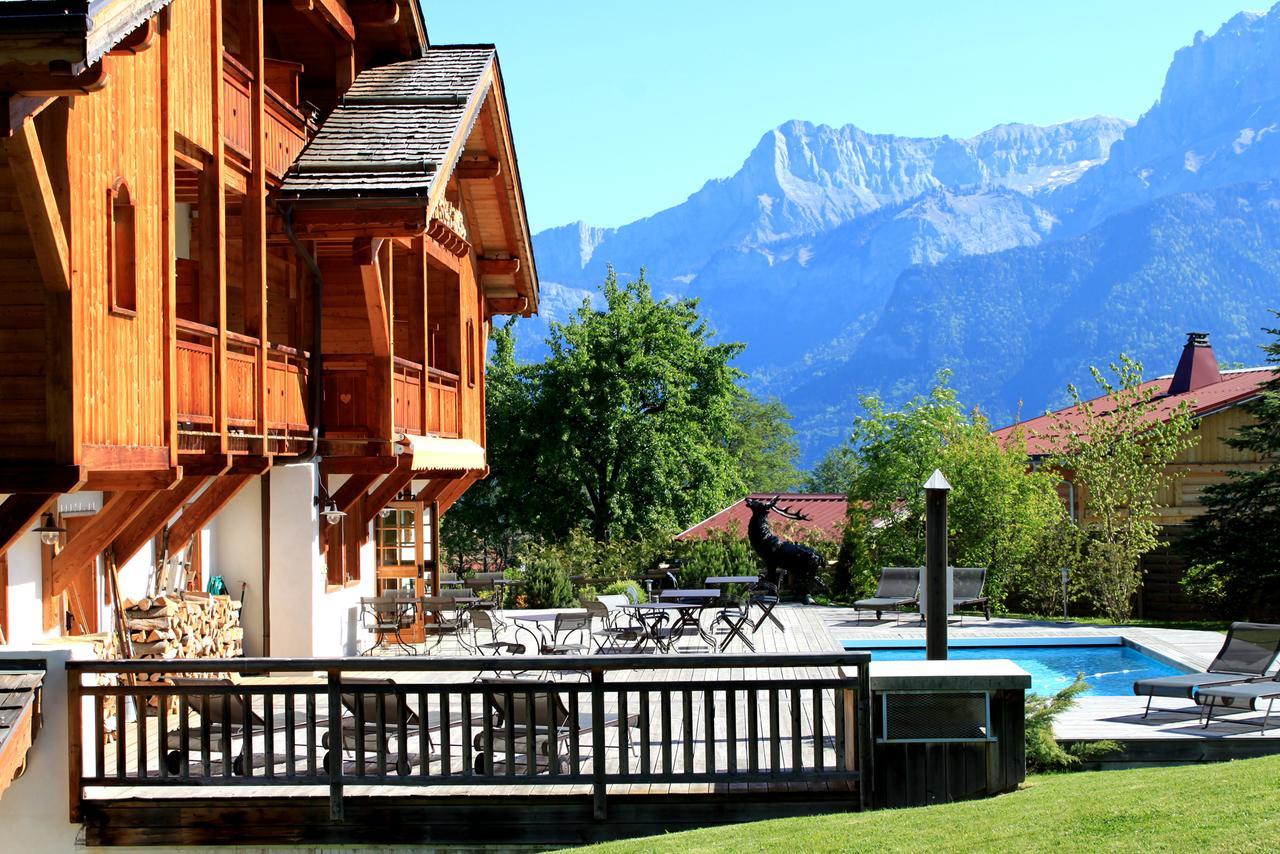 Le Cerf Amoureux Chalet Prive & Spa Саланш Екстериор снимка